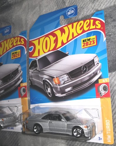 2023 Hot Wheels '89 Mercedes-Benz 560 SEC AMG MB Silver M Case - Lot of 2 | NEW! - Picture 4 of 10