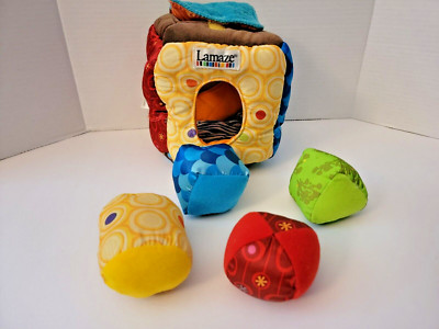 Lamaze Plush Soft Shape Sorter 4 Colorful Shapes Developmental Baby Learning Toy
