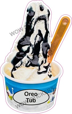 Eis Van Aufkleber Oreo Sauce Wanne Peitsche Eisbecher Aufkleber