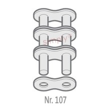 Renold BB 60-3-NO107 ANSI/AS Triplex Chain Outer Link To Be Riveted 3/4 inch