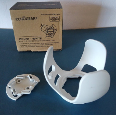 EchoGear Mount For Amazon Echo Dot (4th Gen) White EGMA-EDM2-W2