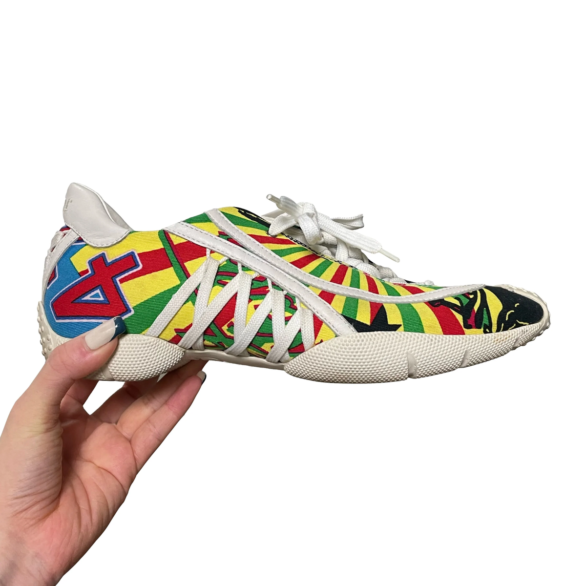 クリスチャンディオール 2003年 ラスタ マニア レースアップ スニーカー CHRISTIAN DIOR Fall Winter 2003 Rasta Mania Laced Up
