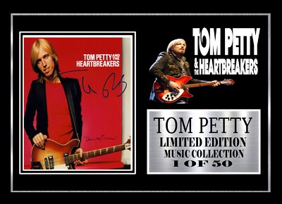 TOM PETTY SIGNIERT GERAHMT