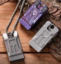 Titanium Survival Safety Whistle Outdoor Emergency Whistle EDC Pet Training Gift
