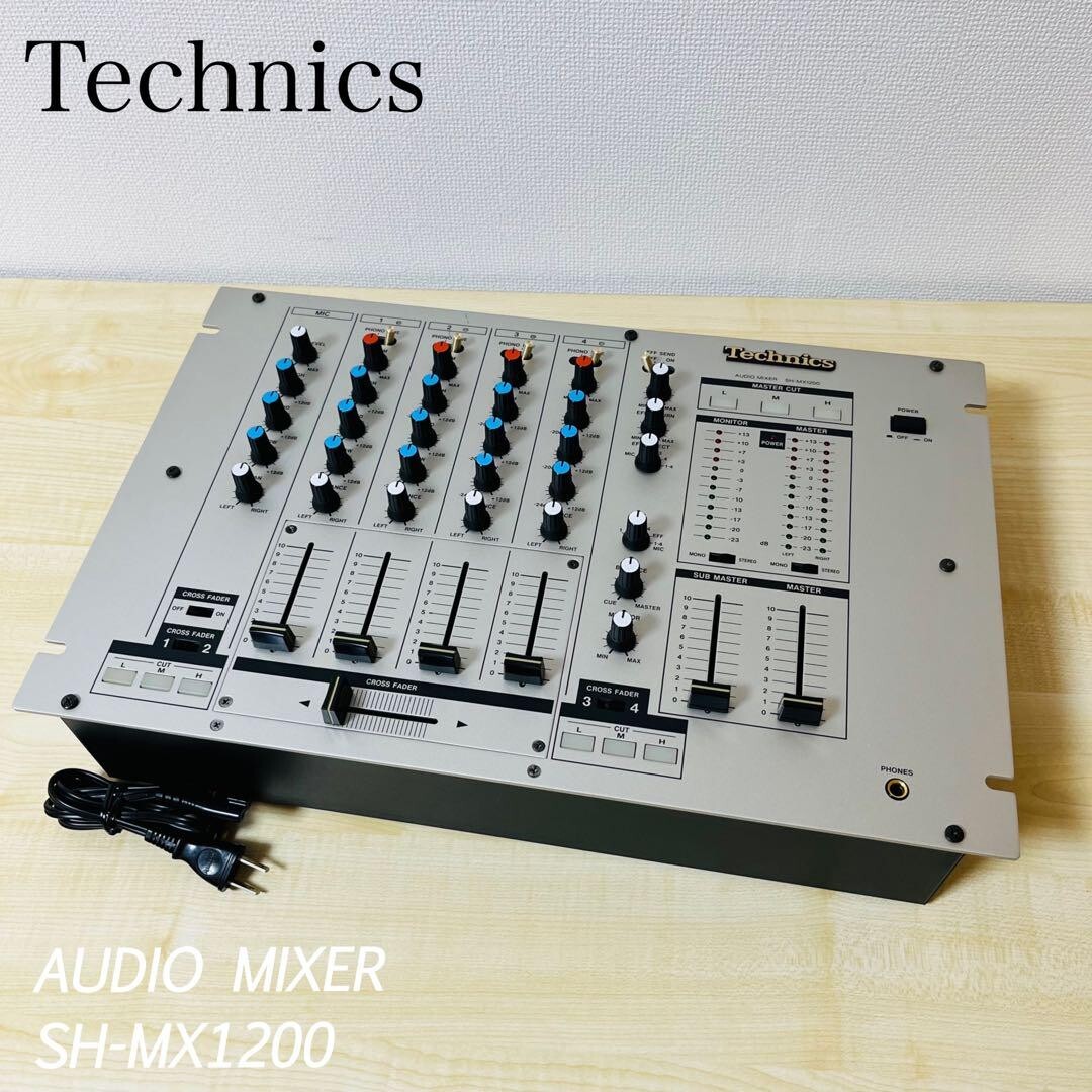 Technics テクニクス　SH-MX1200 Technics SH-MX1200 4CH DJ Mixer Cleaned All Function Tested