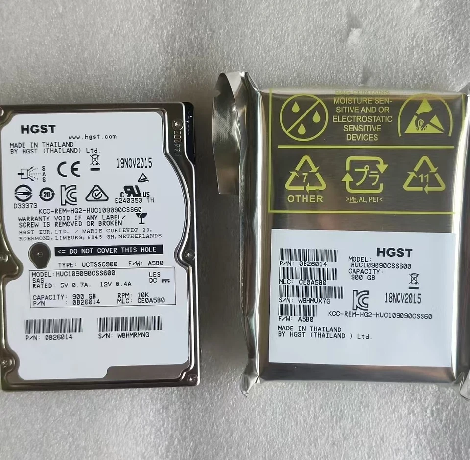 H.G.S.T HUC109090CSS600 900Gb 2.5" 10K SAS 6Gb/s 0B26014 Server Hard Drive - Image 3 of 4