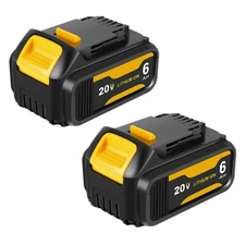 For DeWalt 20V 20 Volt Max XR 6AH Lithium li-ion Battery DCB206-2 DCB205-2