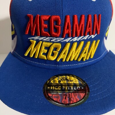 Headgear Classics Hat Mega Man 8 Bit Nintendo Rockman Blue Bomber
