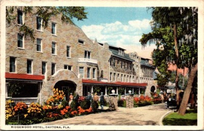 Postcard Ridgewood Hotel Daytona Florida FL