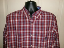 Mens Chaps Easy Care Long Sleeve Button Down Shirt Size L Large