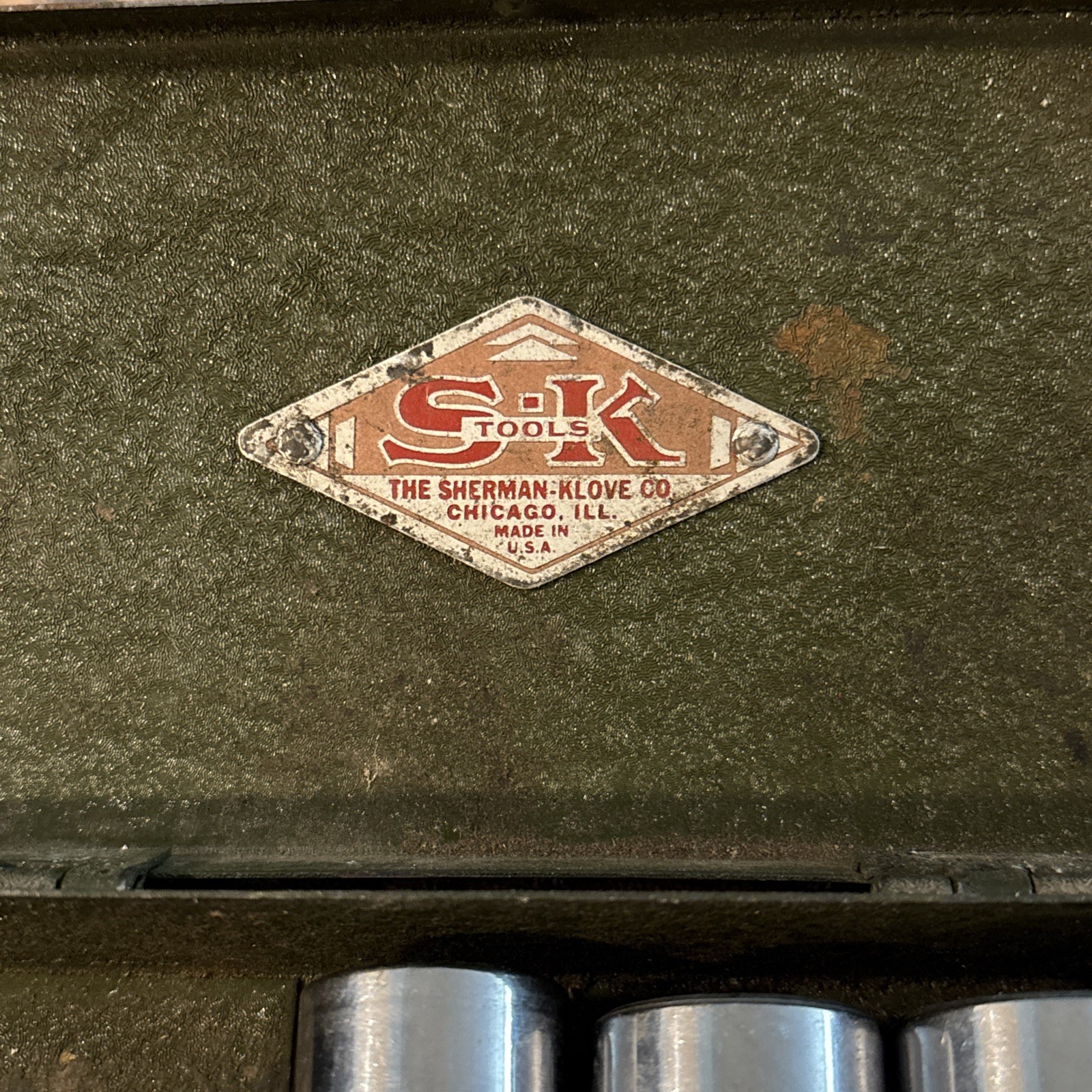 S-K Tools 7 Piece 3/8 Drive SAE Deep 6 & 12 Point Socket Set In Metal Box SK