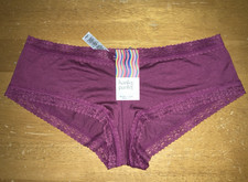 New Hanky Panky 631274 Dreamease Boyshort Modal Panties L Cali Raisin 29 NWT