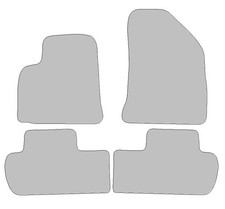 Fußmatten passend für Peugeot 5008 Typ 0E, 0U (Baujahr 2009 - 2017), Classic sch