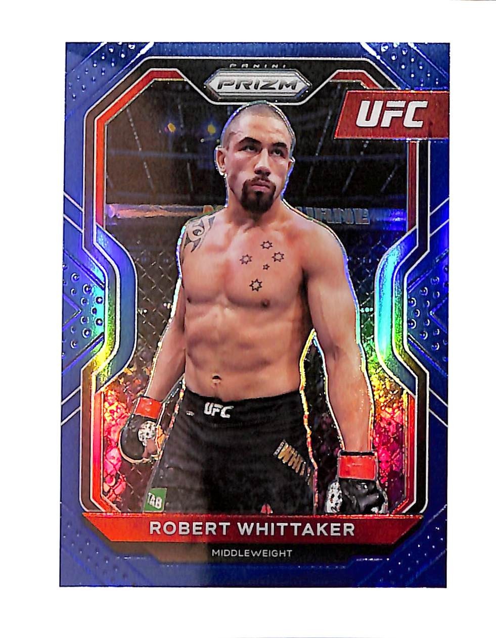 2021 PANINI PRIZM UFC 11 ROBERT WHITTAKER BLUE PRIZM 167/199