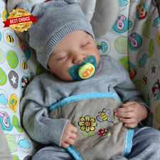 Realistic Reborn Baby Dolls-18 Inch Real Life Baby Dolls Boy Lifelike Baby Do...