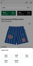 Eric Emanuel Knicks Shorts XL EE