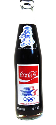 1984 Coke Coca-Cola LA Los Angeles Olympic Bottle Sealed Full NEW