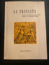 Libretto Vintage La Traviata Ricordi 1977 Giuseppe Verdi Libretto Opera