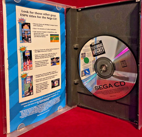Lot of 4 Sega CD Games ESPN National Hockey Night, NHL All-Star Hockey, NHL 94..