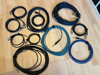 Audio Kabel Konvolut Set Neutrik XLR Kabel Klinke Cinch Adapter