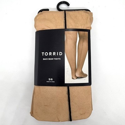 New Torrid Nude Back Seam Tights - Size 5X/6X