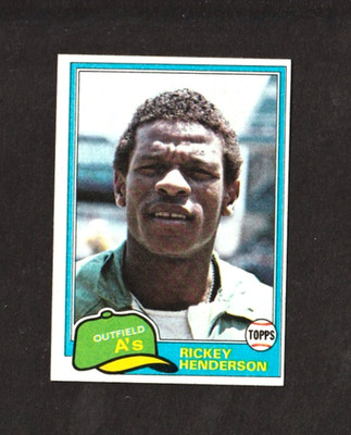 1981 Topps Baseball Rickey Henderson #261 HOF 2nd Year Ex+/Nm