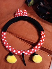 Minnie Mouse Steering Wheel Cover With Bow-feet-tail