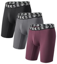 Separatec Mens Underwear Long Leg Boxer Large...