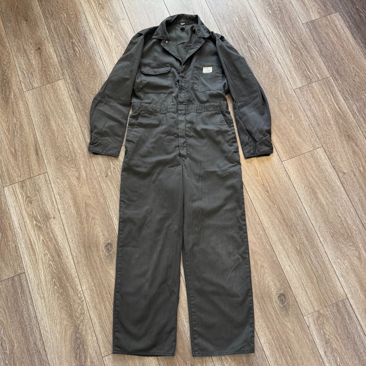 【BIGMAC】DENIM COVERALL USED M 60s Penneys Big Mac Coverall Mens 40 Gray HBT Herring Bone Twill
