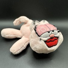 1978 6  Fine Toy Garfield's Arlene Pink Plush Cat Bean Bag Stuffed Animal Toy
