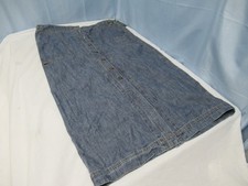 Lauren Jeans Co Ralph Lauren Burron Front Denim Skirt Size 16 (B8)
