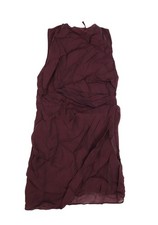 ASOS DESIGN Dress Womens 10 Purple Drape Mini Wrap Skirt Textured Party Cocktail