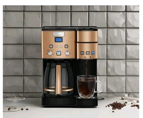 NEW! Cuisinart Single Serve + 12 Cup Coffee Maker Limited Edition Copper Series - Picture 4 of 6