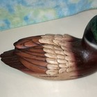 Duck Shaped Ceramic Planter Brown Green Animal Print Decorative — photo 5