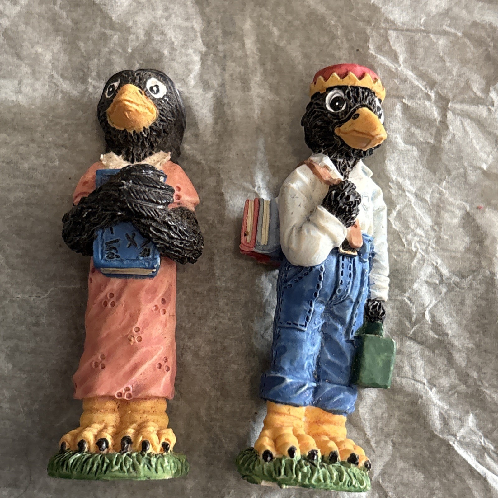 Miniature  Boy And Girl Crow