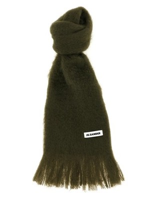 Jil Sander Bicolor Wool Scarf 100% Authentic