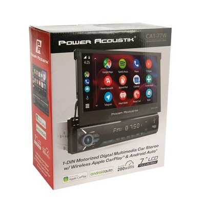 Power Acoustik CA1-77W 7'' Digital Media Receiver w/ Apple CarPlay & Android Auto