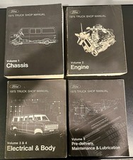 Ford 1975 Truck Shop Manual Volumes 1-5 Chassis Engine Electricalbody Etc