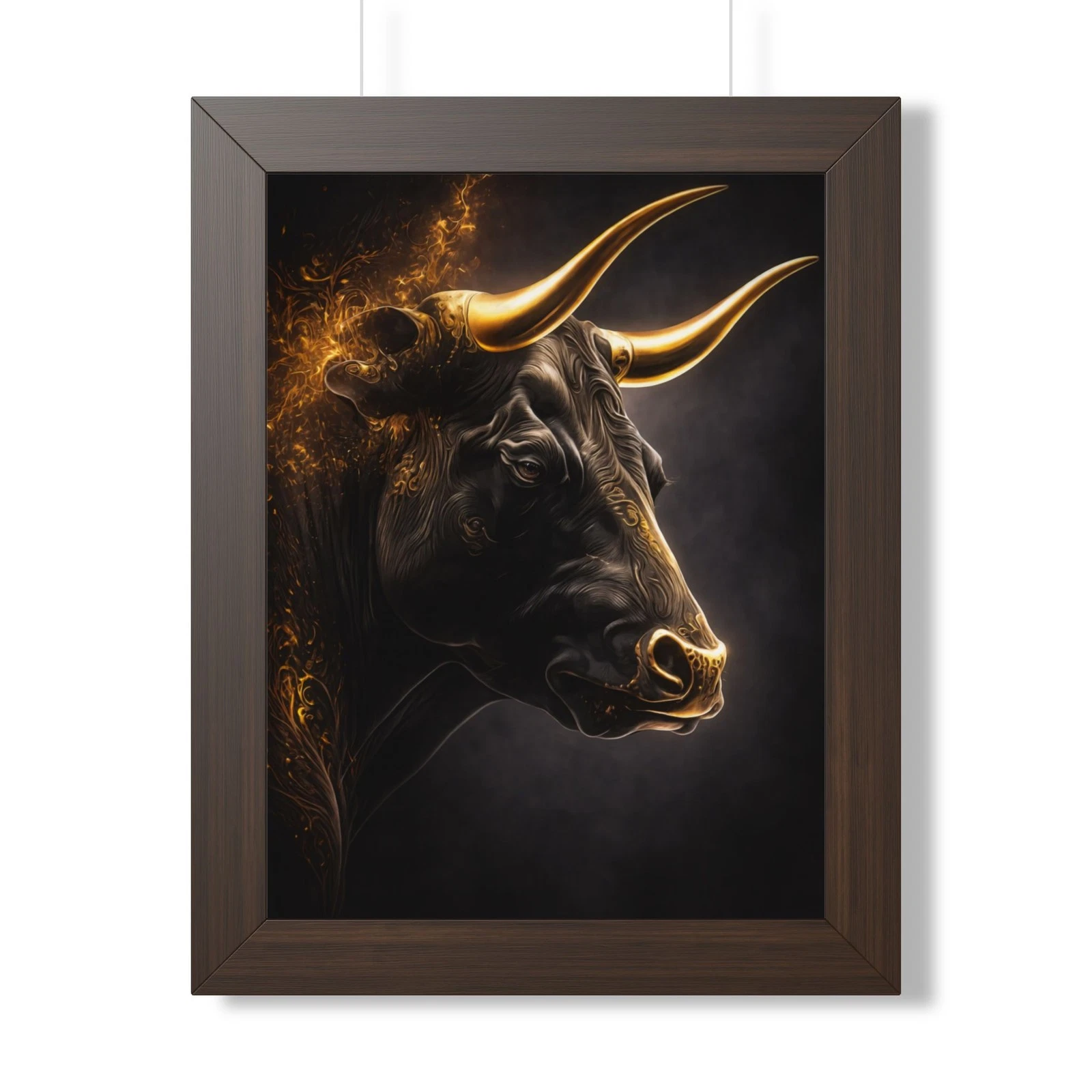 Bull Wall Art, Stock Market Decor, Wall Street Office Art, Bull Market Poster