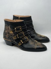 Chloe Susanna Pointed-Toe Studded Booties size 40 Retail $1460