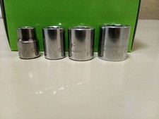 Craftsman USA (4PC) sockets 3/8 drive 44331-3/8 44333-1/2 44335-5/8 44336-11/16.