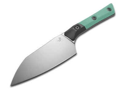 Microtech Knives 3300B-10CA Caribbean Blue G10 Small Santoku Kitchen Knife