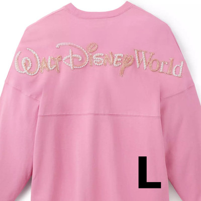 Disney Parks Rose Pearl Walt Disney World Logo Spirit Jersey LARGE