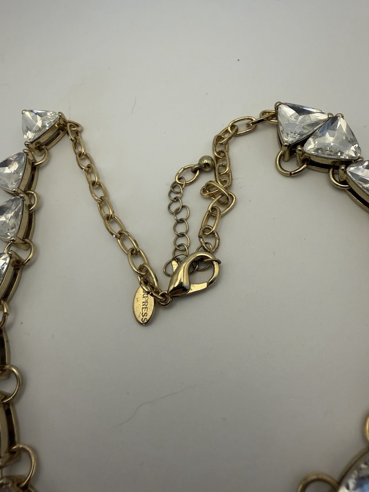 Express Clear Crystal Rhinestone Statement Neckla… - image 3