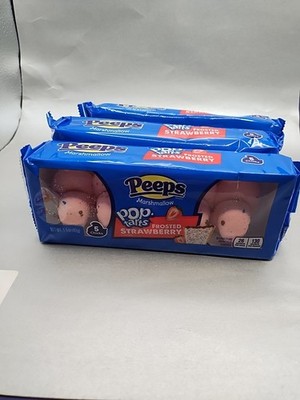  Peeps Pop-Tarts Frosted Strawberry Marshmallow Chicks 3 5 Pack  Nip