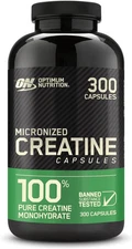 Optimum Nutrition Micronized Creatine Monohydrate, 300 Capsules