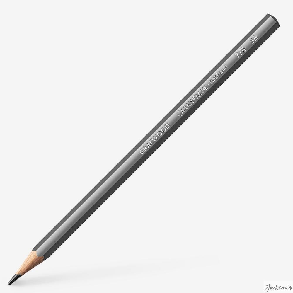 Caran d'Ache Grafwood Graphite Pencil Swiss Wood 3B Drawing Sketching