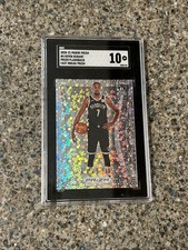 2020-21 Prizm Basketball Graded 10 Durant Throwback Fastbreak #4 Brooklyn Nets
