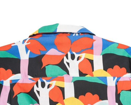 Gitman Vintage NWT $215 Echo Park Camp Broadcloth Cotton Camp Shirt S/S L - Picture 6 of 7