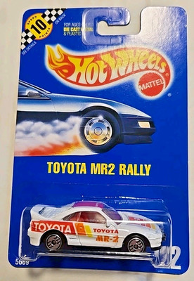 Mattel Hot Wheels Speed Points Blue Card White Toyota MR2 Rally #122 Ultra Rims